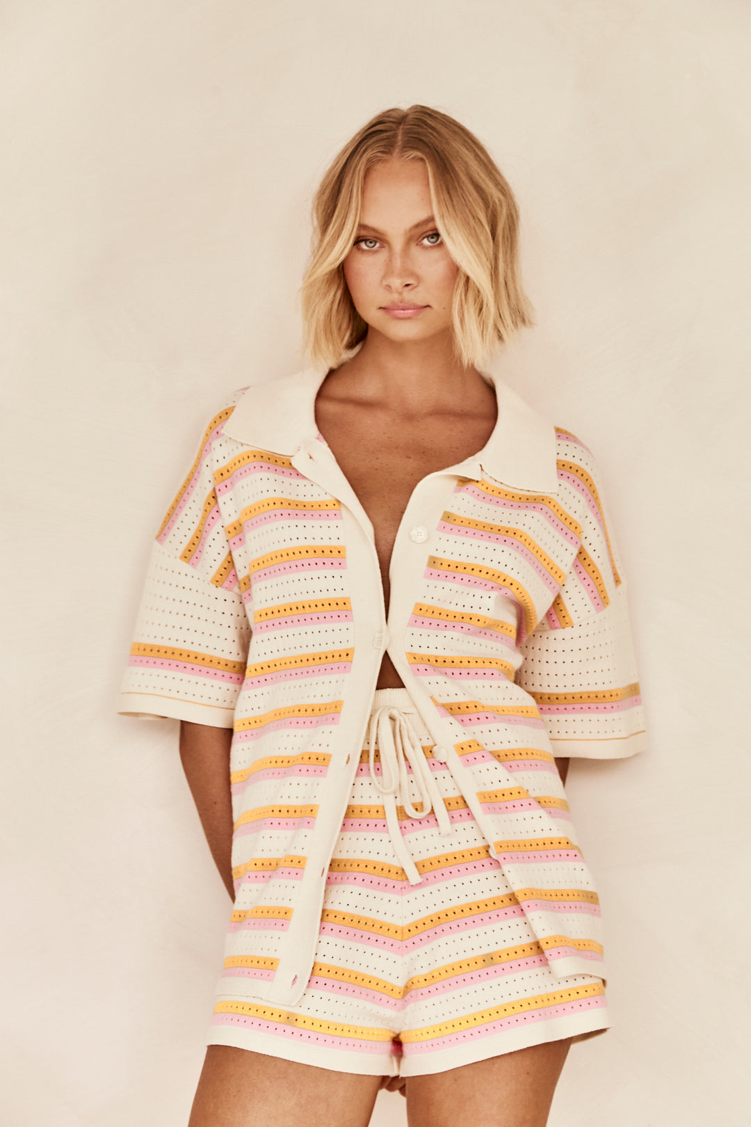 By Esther™ | Striped Linen Summer Set