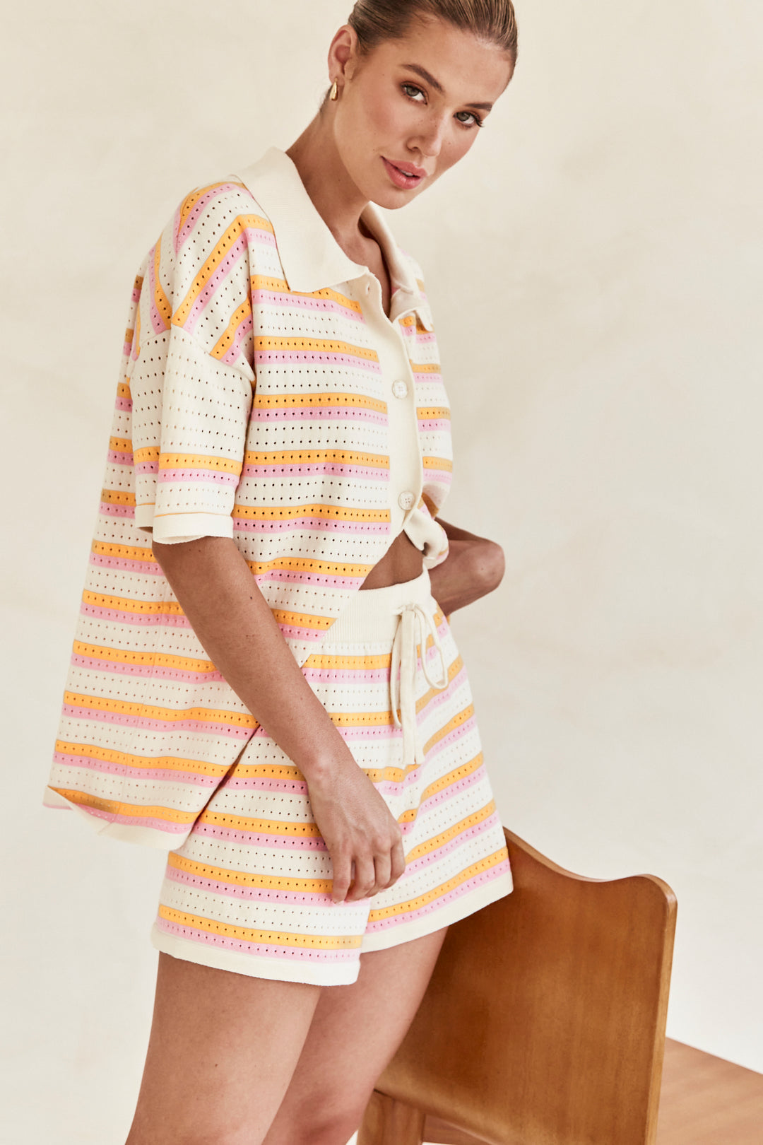 By Esther™ | Striped Linen Summer Set