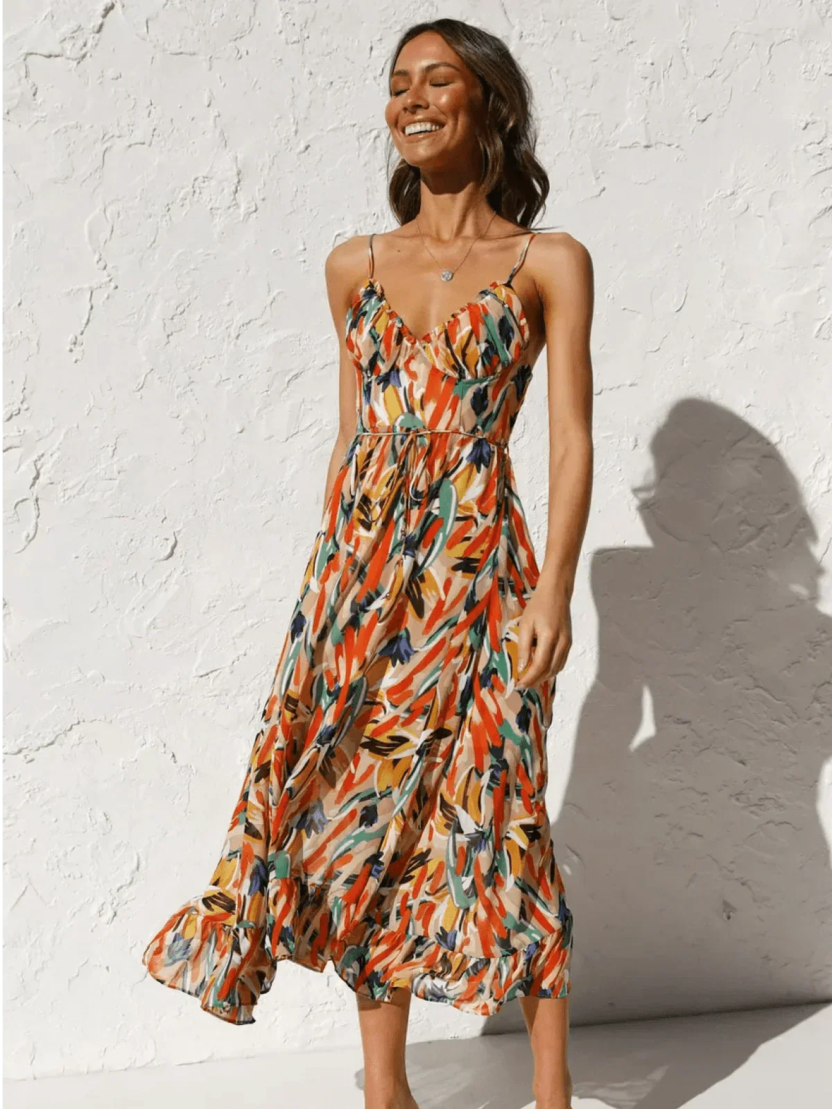 By Esther™ | Colourful midi dress