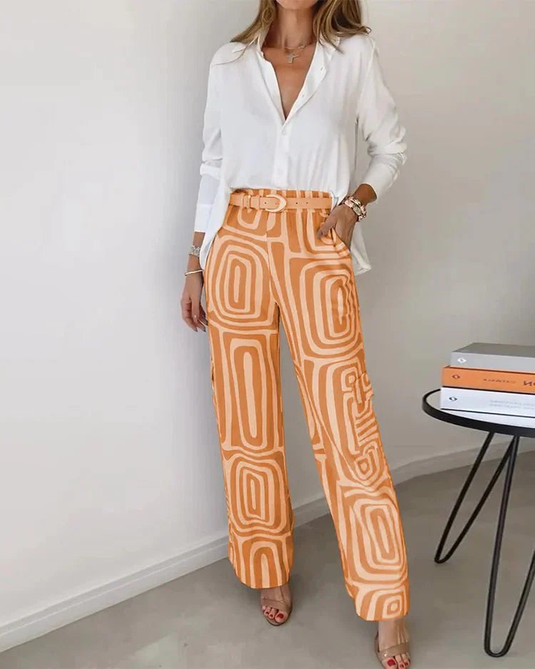 By Esther™ | Geometric Pattern Pantaloon Set