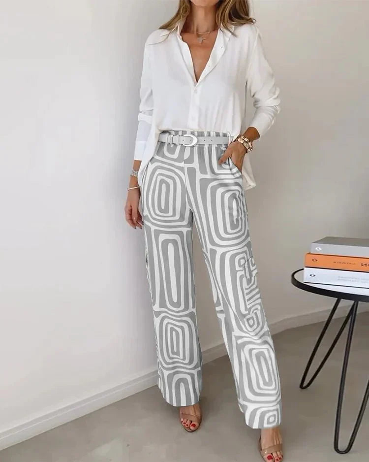 By Esther™ | Geometric Pattern Pantaloon Set