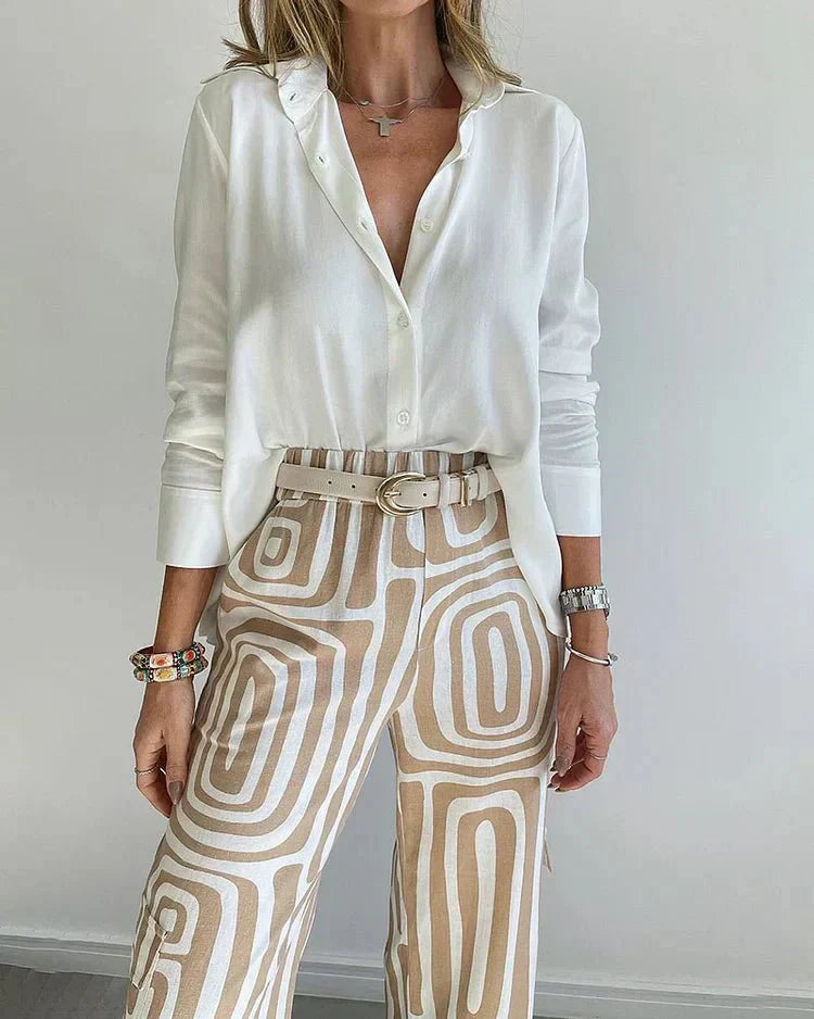 By Esther™ | Geometric Pattern Pantaloon Set