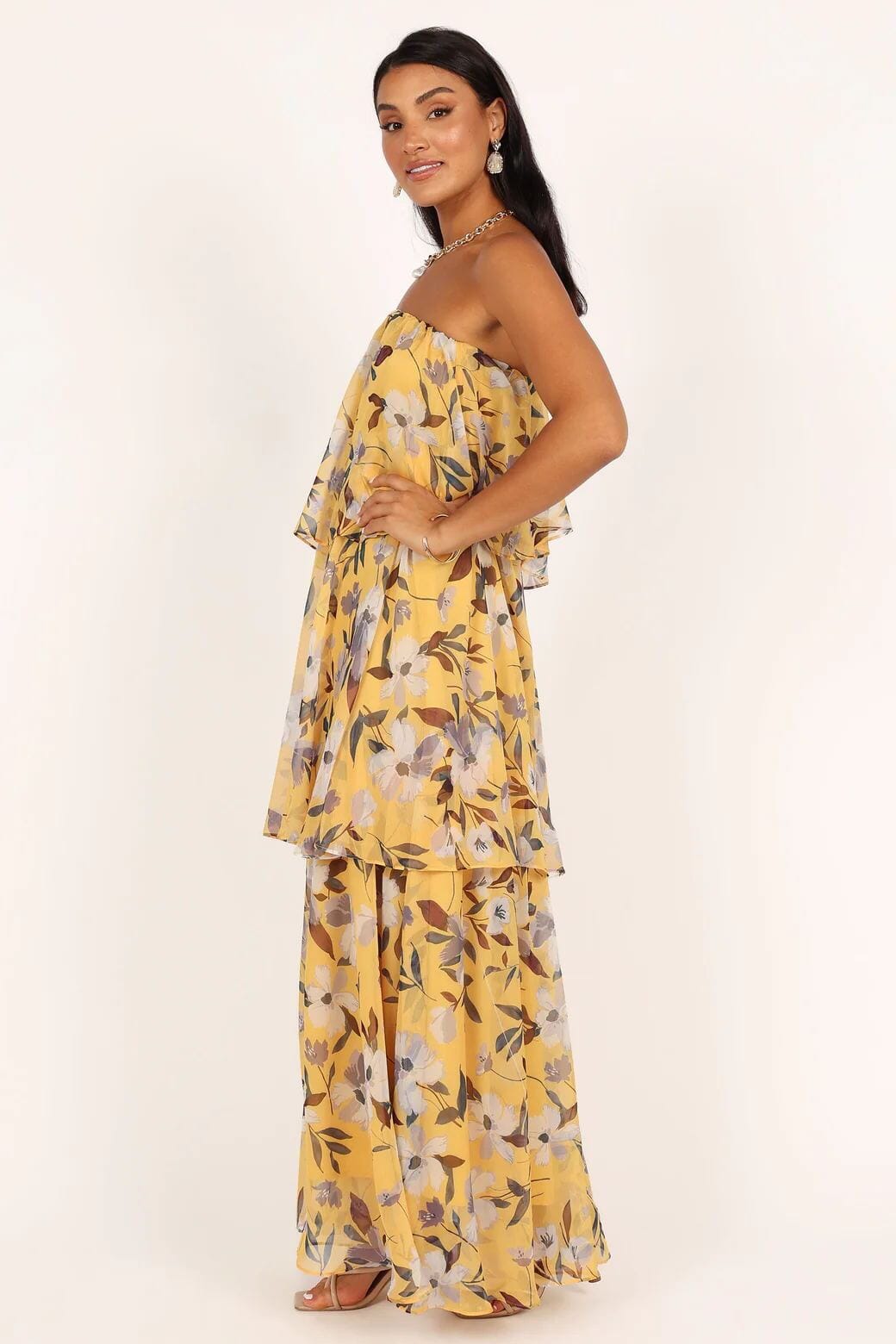 By Esther™ |  Layered Strapless Maxi Dress