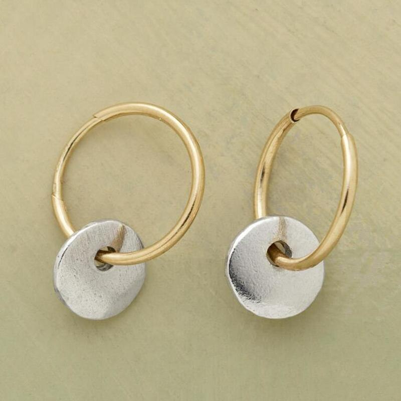 By Esther™ | Gold-plated Hoops and Silver-plated Earrings