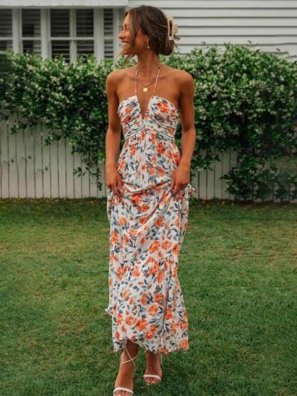 By Esther™ | Floral Haltermaxi Summer Dress