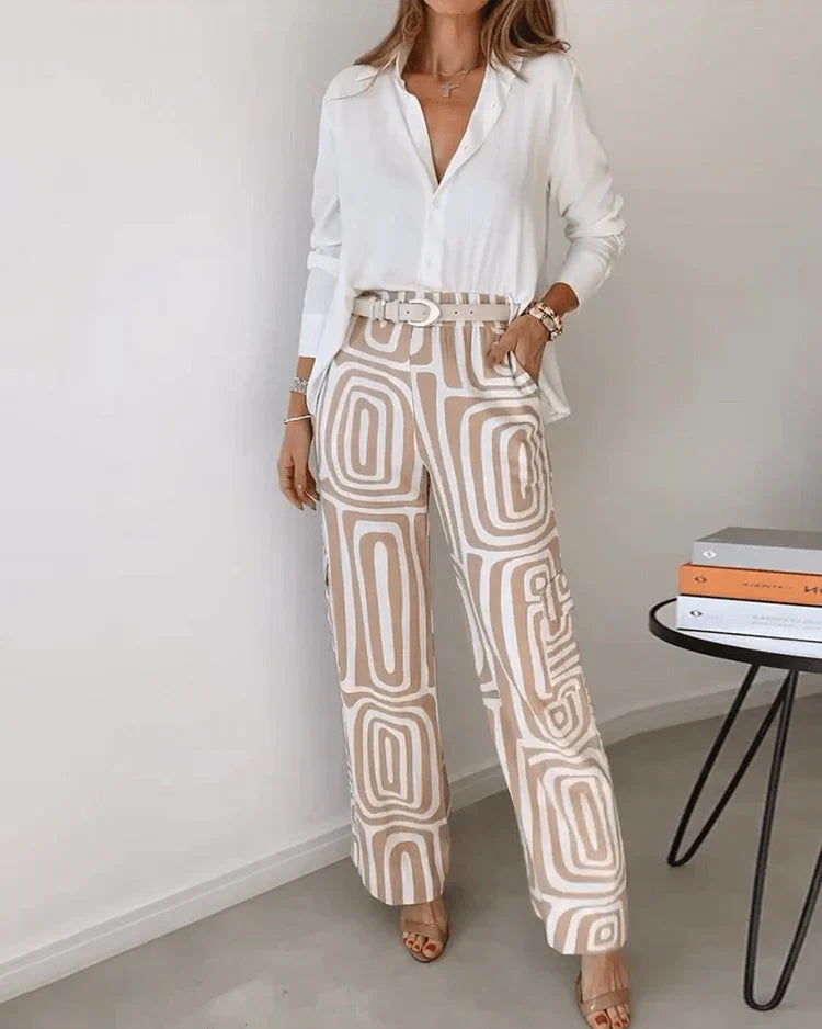 By Esther™ | Geometric Pattern Pantaloon Set