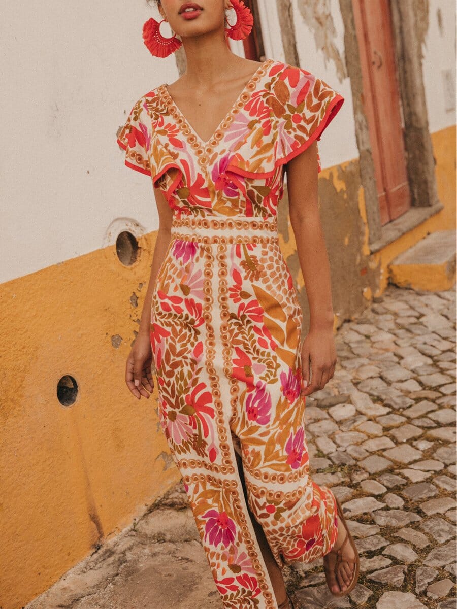 By Esther™  |  Colourful Maxi Dress